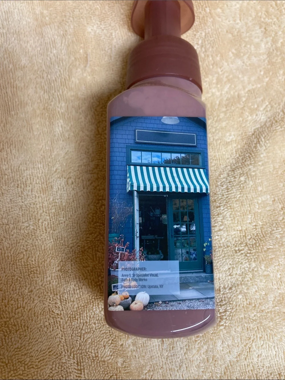 Bath & Body Works Autumn S'mores Foaming Hand Soap - Dusty Rose Bottle
